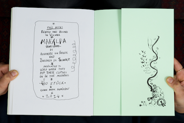 Alexander Brener and Barbara Schurz: The Exploits and Opinions of Mafalda, The Girl, 2014