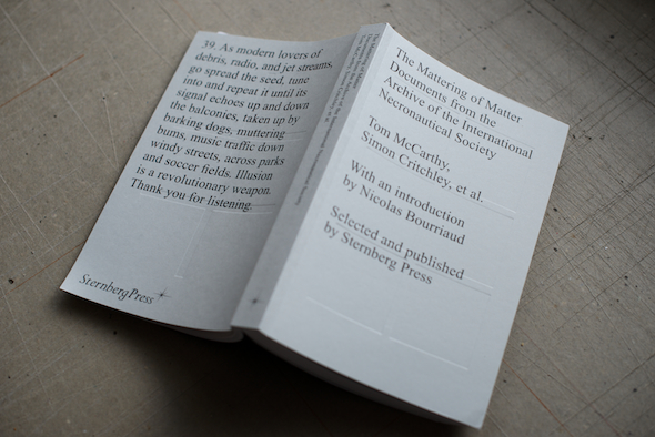 The Mattering of Matter: Documents from the Archive of the International Necronautical Society